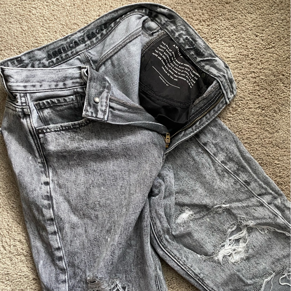 Gray Ripped Jeans - Picture 4 of 6